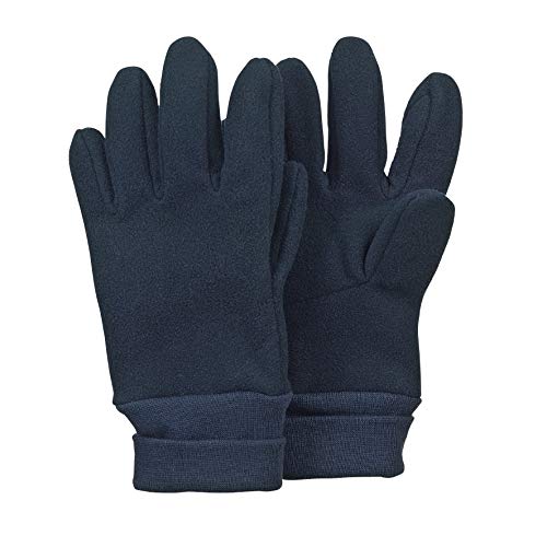 Sterntaler - Jungen Handschuhe Fingerhandschuh Fleece mit Stulpe, wasserabweisendes Material, marine - 4321813,Größe 7 von Sterntaler