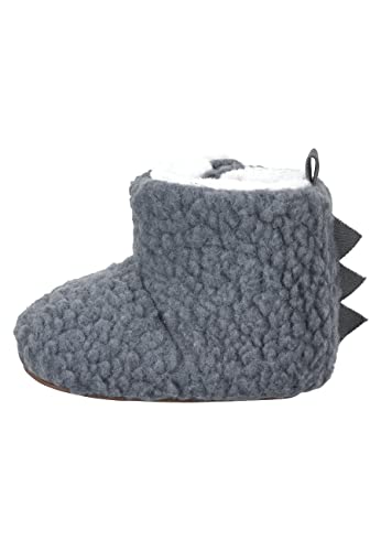 Sterntaler Jungen Hausschuhe Baby Babyschuh Dino, Dunkelgrau, 18 EU von Sterntaler