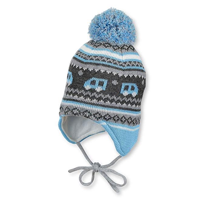 Sterntaler Jungen Mütze mit Bommel Strickmütze von Sterntaler
