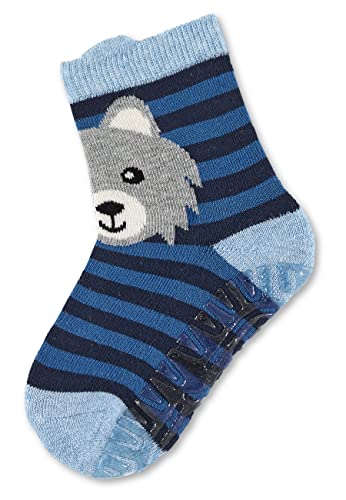 Sterntaler Jungen Socken Fli Fli Air Wolf, Blau (Hellblau), 19/20 EU von Sterntaler