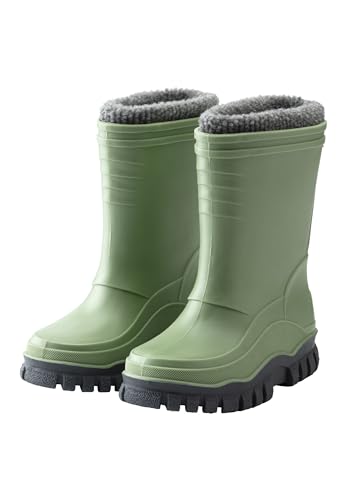 Sterntaler Gummistiefel uni gefüttert - Unisex Kinder Regenstiefel mit herausnehmbarem Innenschuh - warme, wasserdichte Kinderstiefel - Matsch- und Regenschuhe, steingrün, Größe 23 Sterntaler Gummistiefel uni gefüttert - Unisex Kinder Regenstiefel mit herausnehmbarem Innenschuh - warme, wasserdichte Kinderstiefel - Matsch- und Regenschuhe, steingrün, Größe 23 von Sterntaler