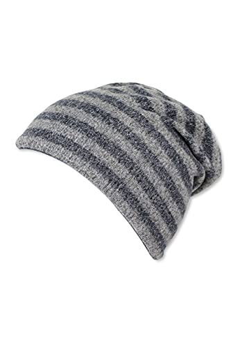 Sterntaler Jungen Wende-Slouch-Beanie Ringel Mütze, Tintenblau, 57 von Sterntaler