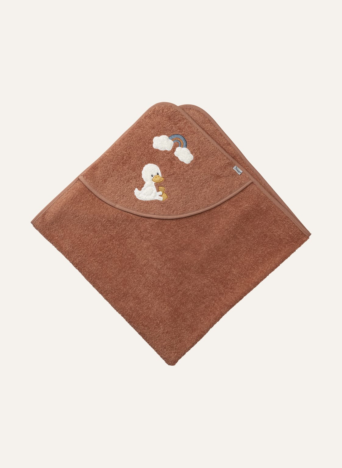 Sterntaler Kapuzenbadetuch 100 X 100 Cm Edda braun von Sterntaler