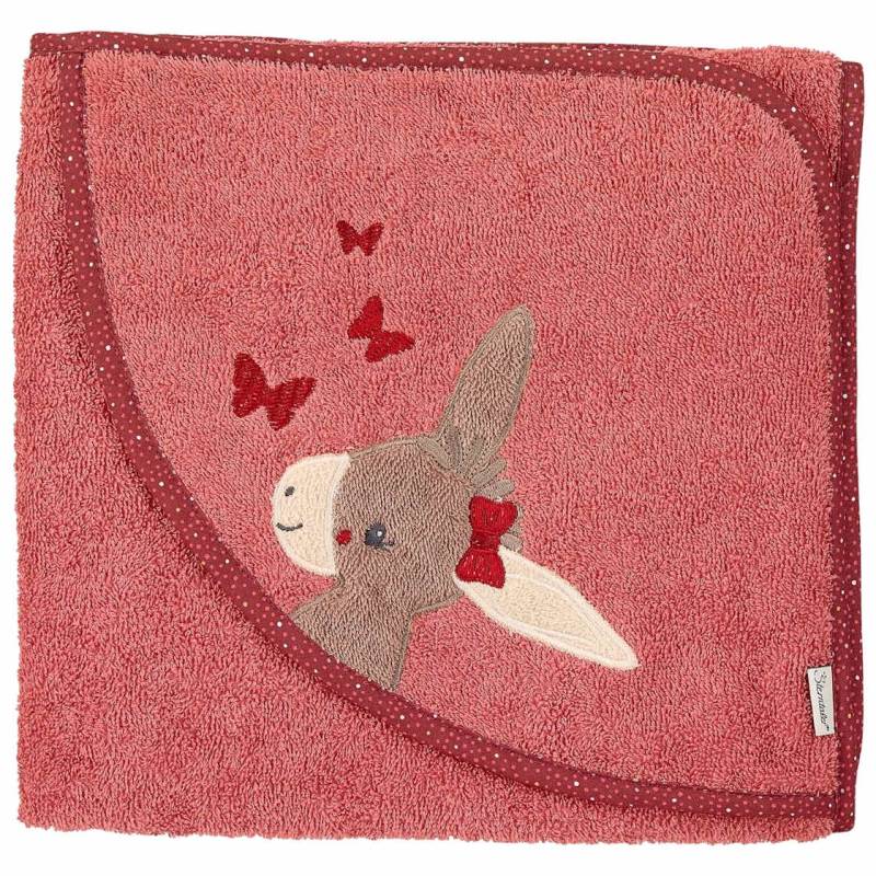 Sterntaler Kapuzenbadetuch 100 X 100 Cm Emmily rot von Sterntaler