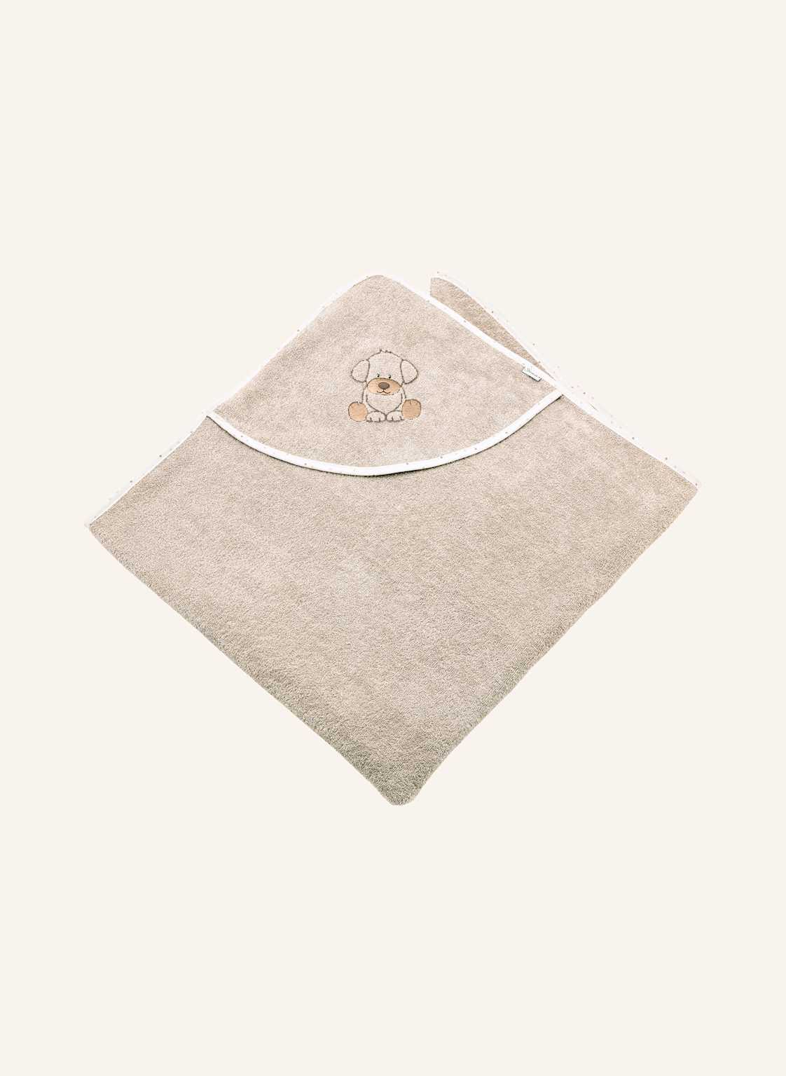 Sterntaler Kapuzenbadetuch 100X100 Lucky beige von Sterntaler