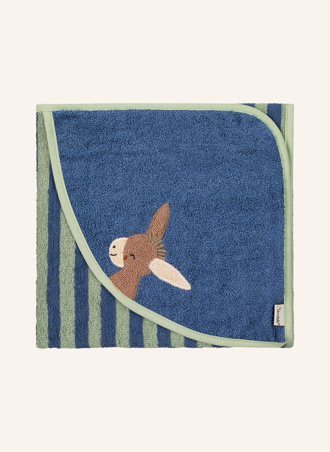 Sterntaler Kapuzenbadetuch 80 X 80 Cm Emmilius blau von Sterntaler