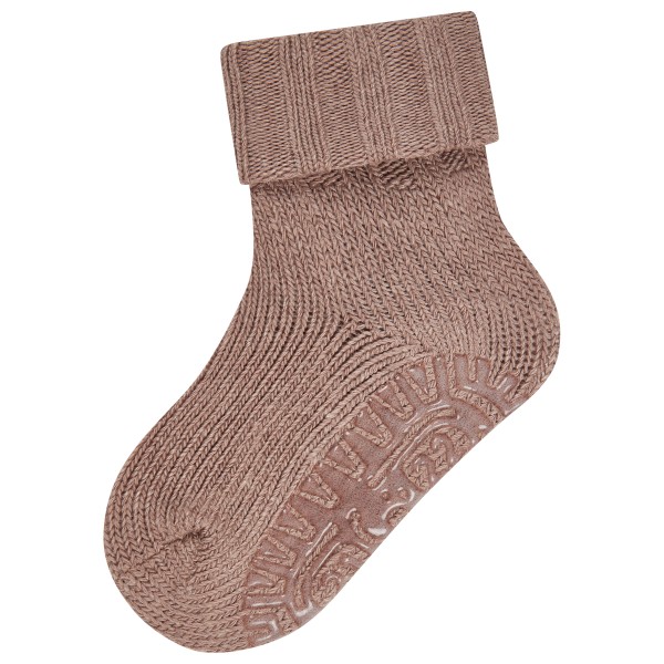 Sterntaler - Kid's Fliesen Flitzer Wolle - Hüttenschuhe Gr 29/30 braun von Sterntaler