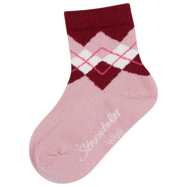 Sterntaler - Kid's Socken Wolle Karo - Multifunktionssocken Gr 13-14 rosa von Sterntaler