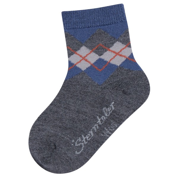 Sterntaler - Kid's Socken Wolle Karo - Multifunktionssocken Gr 31-34 blau von Sterntaler