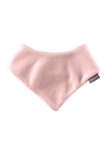 Sterntaler Kinder Halstuch Microfleece Mädchen - warmes Baby und Kinder Dreieckstuch mit Klettverschluss, doppellagig - mattrosa, 1 von Sterntaler