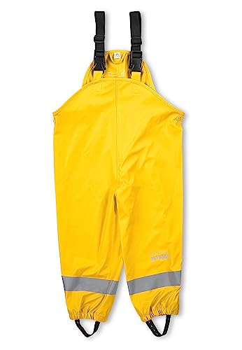 Sterntaler Unisex Kinder Regenträgerhose Ungefüttert Rain Pants, Gelb, 86 EU von Sterntaler