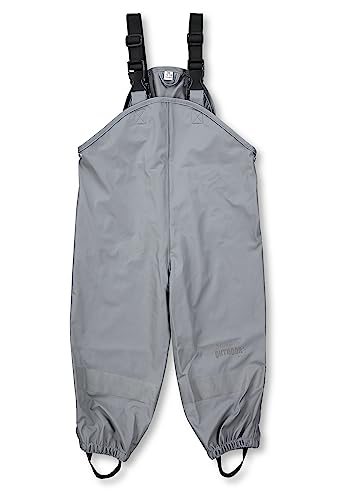 Sterntaler Unisex Kinder Regenträgerhose Ungefüttert Rain Pants, Hellgrau, 104 EU von Sterntaler