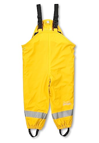 Sterntaler Unisex Kinder Regenträgerhose Gefüttert Rain Pants, Gelb, 86 von Sterntaler