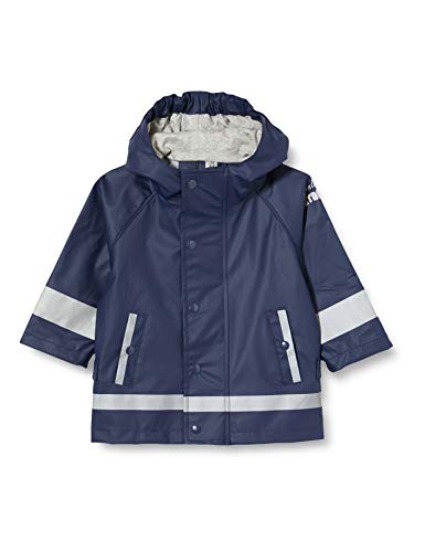 Sterntaler Regenjacke ungefüttert uni - Kinder Regenjacke wasserdicht - Jungen Jacke mit verschweißten Nähten, Kapuze und reflektierenden Details - robuste Regenbekleidung - marine, Größe 92 von Sterntaler