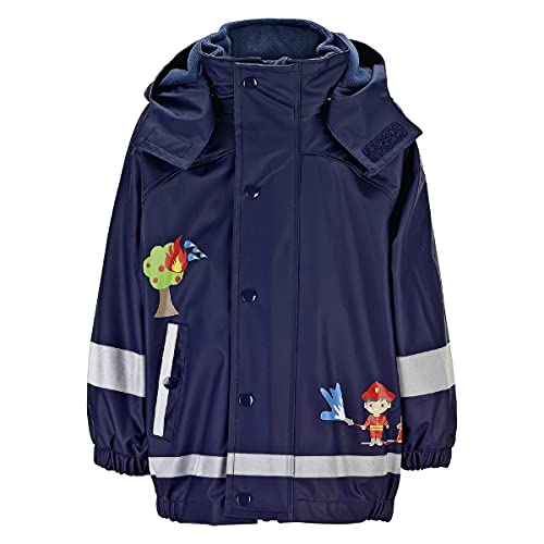 Sterntaler Unisex Baby Regenjacke mit Innenjacke Rain Jacket, Marine, 116 von Sterntaler