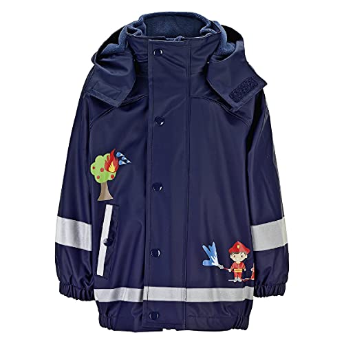 Sterntaler Unisex Baby Regenjacke mit Innenjacke Rain Jacket, Marine, 80 von Sterntaler