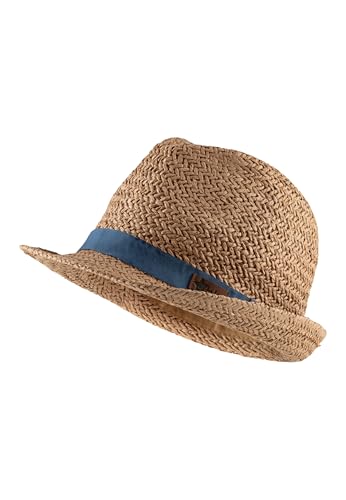 Sterntaler Strohhut Kuba - klassischer Sommerhut mit Ripsband - Jungen Sonnenkappe - Baby und Kinder Kopfbedeckung - beige, Größe 51 von Sterntaler