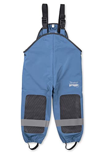 Sterntaler Kleinkind Jungen Regenhose Kinder Funktions-Regenhose meliert - Wasserdicht mit Druckknopf und verschweißten Nähten - tintenblau, 128 von Sterntaler