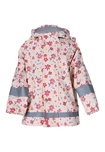 Sterntaler Kleinkind Unisex Regenjacke Kinder Regenjacke Blumen - Regenjacke Kinder - Wasserdicht Reissverschluss und verschweißte Nähte - rosa, 128 von Sterntaler