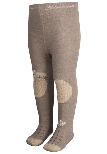 Sterntaler Unisex Krabbelstrumpfhose Bauernhof, braun Mel, 86 von Sterntaler