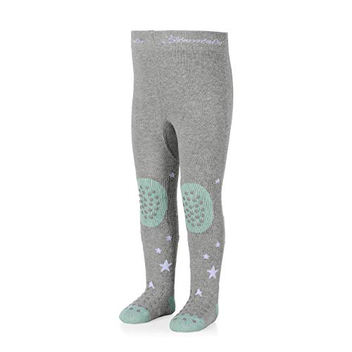 Sterntaler Unisex Baby Krabbelstrumpfhose Stanley Strumpfhose, Silber Mel., 80 von Sterntaler