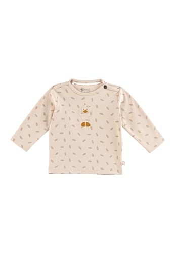Sterntaler Langarmshirt Edda - Baby Shirt aus Baumwolljersey mit Allover Print - Unisex Longsleeve mit Ente Edda Stickerei - Baby und Kinder Bekleidung ab Geburt - beige, Größe 50 von Sterntaler