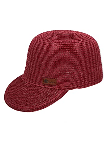 Sterntaler Mädchen Baseball-Cap Stroh Baseballkappe, rosa, 49 von Sterntaler