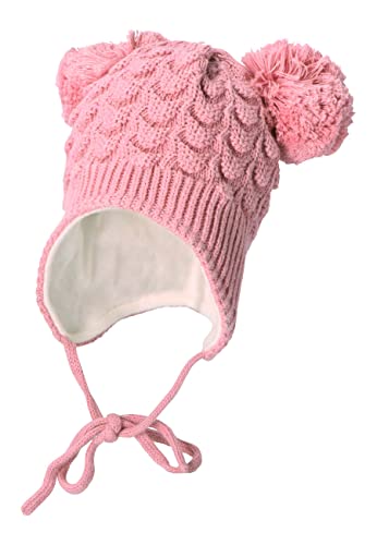 Sterntaler Mädchen Bommelmütze Struktur, Rosa, 45 von Sterntaler
