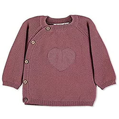 Sterntaler Mädchen GOTS Strick-Jacke Herz Babyjacke, rosa, 86 von Sterntaler