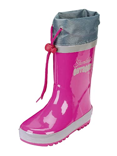 Sterntaler Mädchen Gummistiefel mit reflektierendem Sterntaler-Print, Alter: 8-9 Jahre, Größe: 34, Pink von Sterntaler