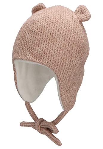 Sterntaler Baby Mädchen Mütze Baby Inka Ohren Mütze - Mütze Baby, Kappe Kinder - aus Viskose mit Öhrchen und Bindeband - beige, 39 von Sterntaler