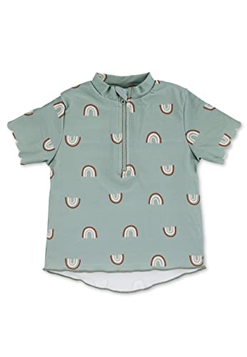 Sterntaler Unisex Kinder Mädchen Schwimmshirt Kurzarm Kinder UV-Schutz 50+ grün, 104 von Sterntaler