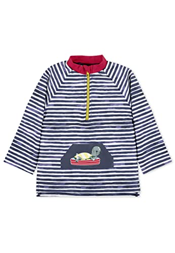 Sterntaler Unisex Kinder Jungen Schwimmshirt Langarm Kinder Schildkröte UV-Schutz 50+ marine, 80 von Sterntaler