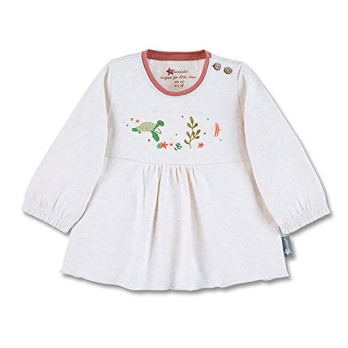 Sterntaler Mädchen Langarm-Shirt, Alter: 3-4 Monate, Größe: 56, Beige (Ecru mel.) von Sterntaler