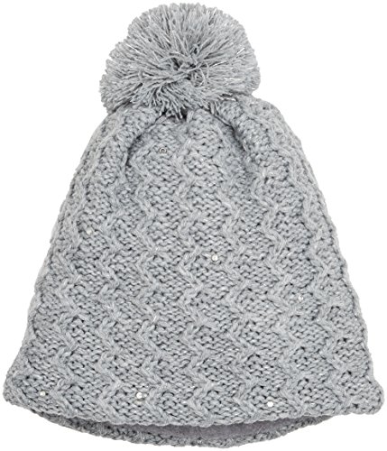 Sterntaler Mädchen Strickmütze Mütze, Grau (Silber Melange 542), 55 von Sterntaler