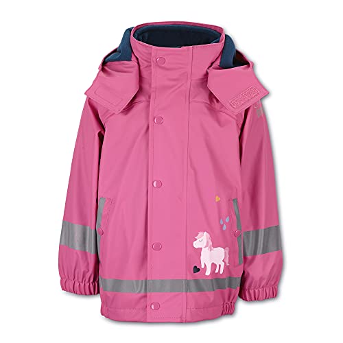 Sterntaler Mädchen Regenjacke Pony mit Innenjacke Regenjacke, Rosa, 74 von Sterntaler