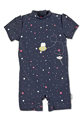 Sterntaler Unisex Kinder Mädchen Schwimmanzug Baby Schwimmanzug Biene UV-Schutz 50+ marine, 104 von Sterntaler