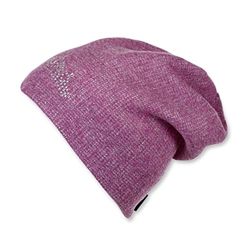 Sterntaler Mädchen Slouch-Beanie Mütze, Rot (Magenta 745), 51 von Sterntaler