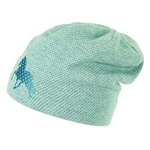 Sterntaler Mädchen Slouch-Beanie mit Strickmuster und Pferde-Motiv von Sterntaler
