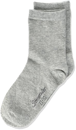 Sterntaler Mädchen Sokke Dp Uni Socken, Silber Mel., 30 EU von Sterntaler