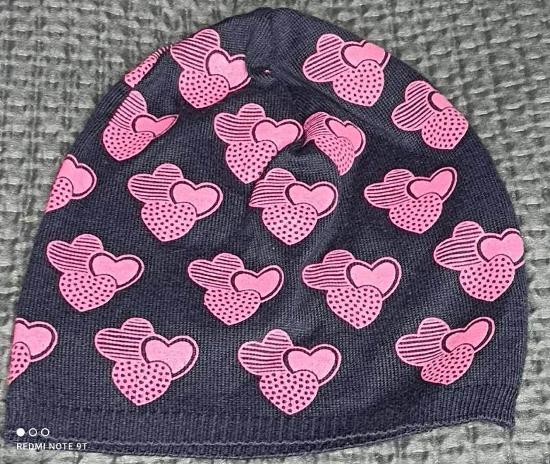Sterntaler Mütze Strickmütze Winter Mädchen navy pink von Sterntaler