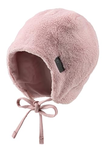 Sterntaler Mütze aus Teddyflausch - Mädchen Babymütze mit angeschnittenen Ohrenklappen und Bindeband - warme Beanie, gefüttert mit Baumwollfleece - Erstlingsmütze - mattrosa, 41 von Sterntaler