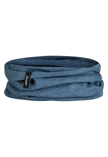 Sterntaler OCS Multifunktionstuch Melange – Unisex Tuch aus Bio-Melange-Singlejersey – vielseitig tragbar als Mütze, Halstuch, Haarband & mehr – tintenblau, Gr. 1 von Sterntaler