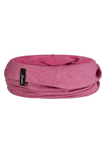Sterntaler OCS Multifunktionstuch Melange – Mädchen Tuch aus Bio-Melange-Singlejersey – vielseitig tragbar als Mütze, Halstuch, Haarband & mehr – pink melange, Gr. 1 von Sterntaler
