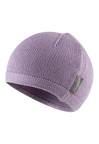 Sterntaler OCS Strickmütze – Klassische Babymütze aus Baumwollgarn (Bio) – Unisex Übergangsmütze ab Geburt – Basic Kopfbedeckung – Beanie Mütze einfarbig – Größe 39, Farbe Flieder von Sterntaler