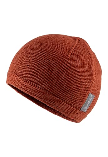 Sterntaler OCS Strickmütze - Klassische Babymütze aus Baumwollgarn (Bio) - Unisex Übergangsmütze ab Geburt - Basic Kopfbedeckung - Beanie Mütze einfarbig - lehmbraun, Größe 43 von Sterntaler