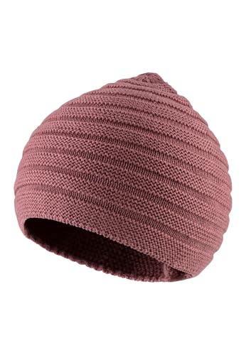 Sterntaler OCS Strickmütze Struktur - Klassische Baby und Kinder Mütze aus Baumwollgarn (Bio) - Mädchen Übergangsmütze ab Geburt - Basic Kopfbedeckung - Beanie Mütze einfarbig - beerenrosa, Größe 49 von Sterntaler