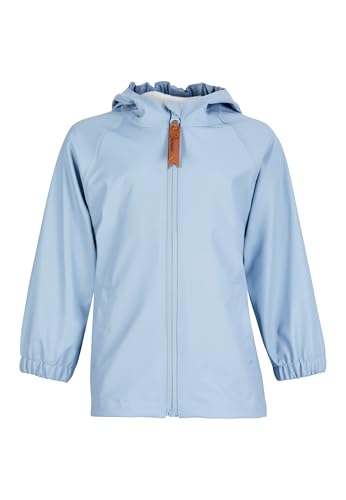 Sterntaler Regenjacke ungefüttert uni - Kinder Regenjacke wasserdicht - Jungen Jacke mit verschweißten Nähten, Kapuze und reflektierendem Detail - robuste Regenbekleidung - blau, Größe 110 von Sterntaler