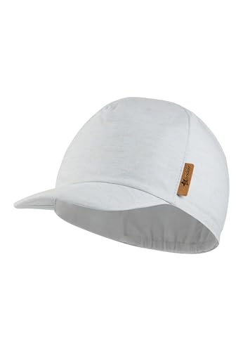 Sterntaler Schirmmütze meliert - Basecap aus Baumwoll Mischgewebe - UV-Schutz 50+ Jungen Cappy mit Gummiband - Sommer Baby- und Kindermütze - Kopfbedeckung - hellblau, Größe 49 von Sterntaler