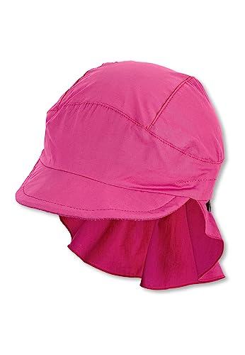 Sterntaler Unisex Kinder Schirmmütze mit Nackenschutz Ohne Bindebänder Mütze, magenta, 57 von Sterntaler